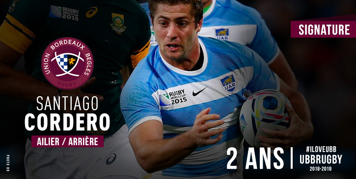 Santiago Cordero signe à l'UBB