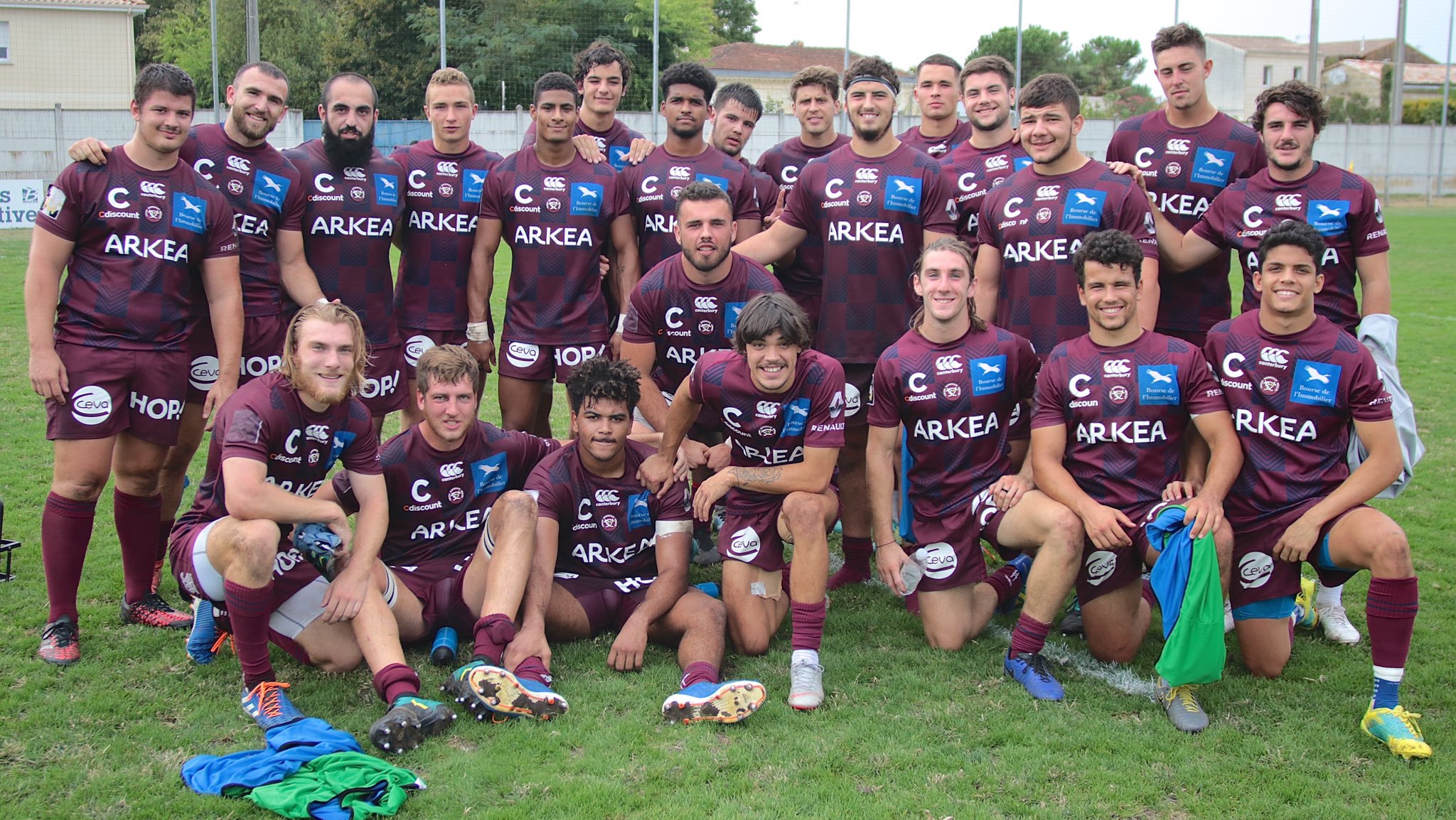 Les Espoirs de l'UBB après la victoire contre Massy