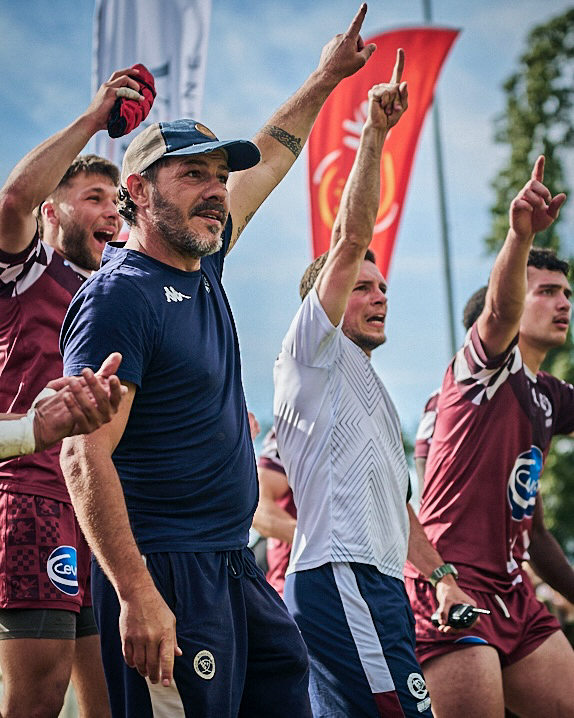 La joie du banc lors de la finale.