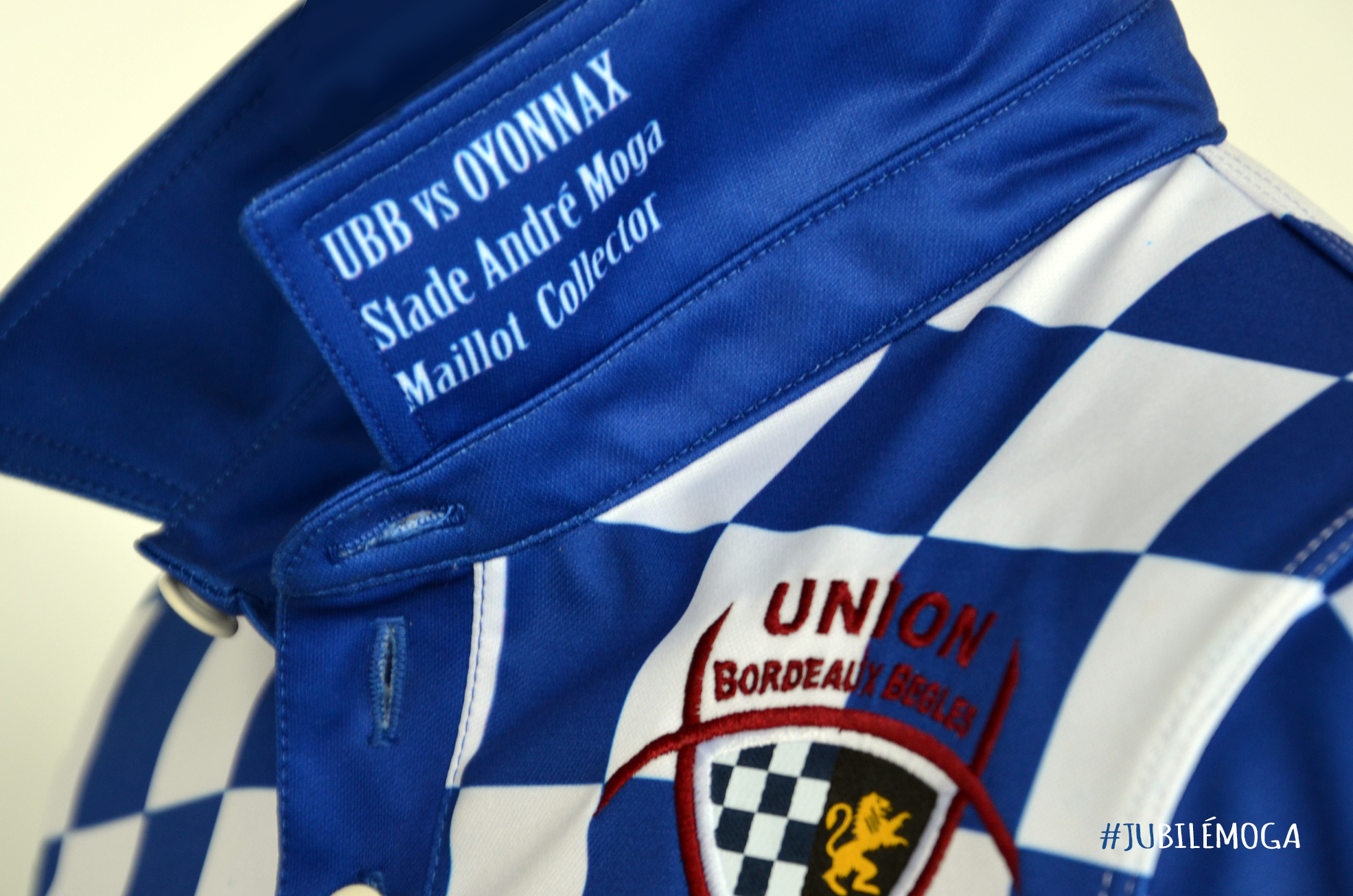 Maillot collector à damiers UBB - KAPPA saison 2014-2015 - Inscription collector date lieu