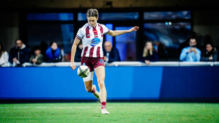 Morgane Bourgeois avec les Lionnes face à Montpellier