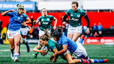 Sara Tounesi face à l'Irlande