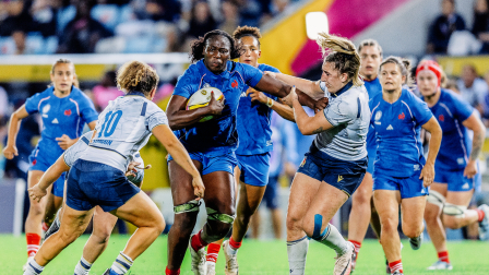 Madoussou Fall-Raclot pendant la Coupe du Monde 2025