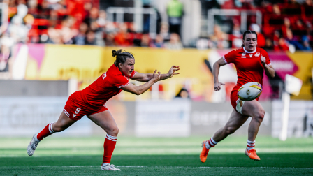 Justine Pelletier avec le Canada pendant la Coupe du Monde 2025